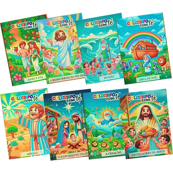 30 Revistas Livrinhos Infantil Colorir Biblico Revistinhas