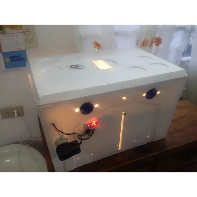 Incubadora Avicola Eva1 Para 50 Huevos Volteo Manual