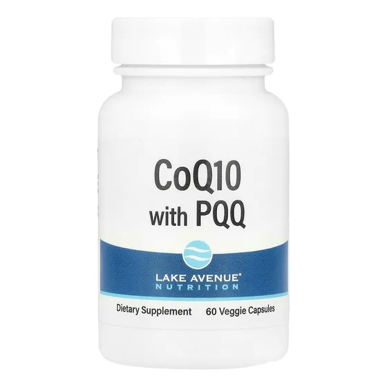 Lake Avenue Coq10 Con Pqq, 100 Mg, 60 Cápsulas Vegetarianas,