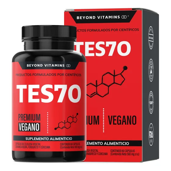 Testo Vitaminas Para Hombres | Completo Con 10 Ingredientes | Maca Negra, Fenogreco, Creatina, Arginina, Cúrcuma (curcumina), Zinc Y Más | Precursor Natural | Testosterona - Testosterone - 60 Cápsula