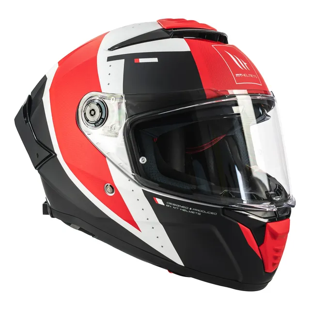 Casco Para Moto Mt Helmets Thunder 4 Sv Rojo Mate Dameron A5