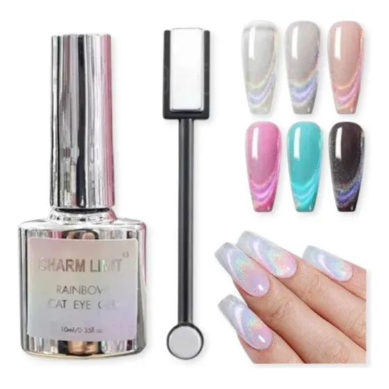 Semi Arcoiris Ojo De Gato Charm Limit Rainbow + Iman