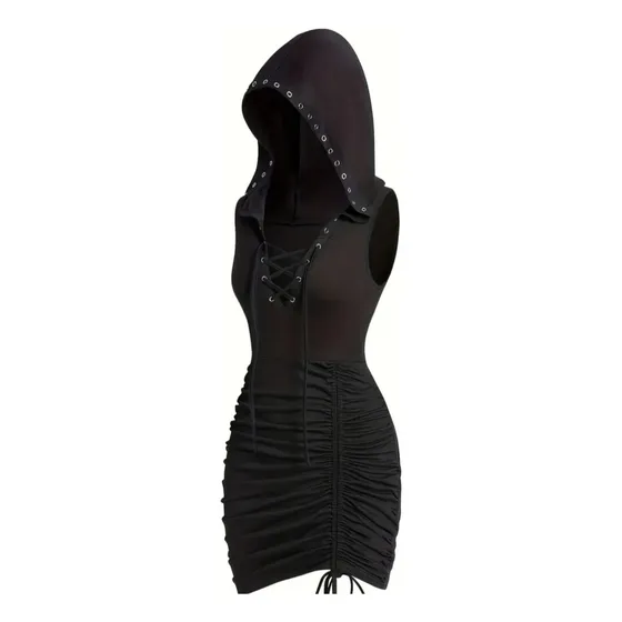 Vestido Dark, Metalero, Noche, Casual, Moderno