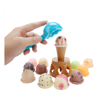 Juego De Helado De Plástico, Apilable Y Equilibrado, Para Ju Juego De Helado De Plástico, Apilable Y Equilibrado, Para Ju