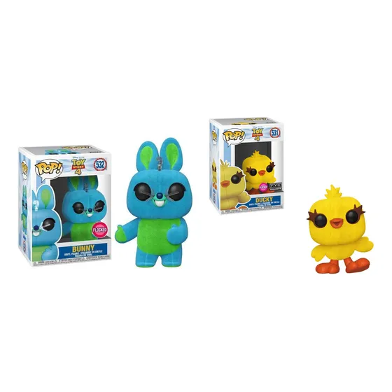 Ducky And Bunny Funko Pop! Toy Story 4 Flocked Fye & Only At