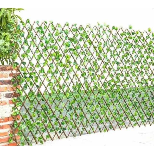 Enredadera Malla  Artificial Enrejado Madera Estirable 70cm