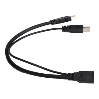 Cable De Extensión Hembra A Doble Usb Macho De 30 Cm Cable De Extensión Hembra A Doble Usb Macho De 30 Cm