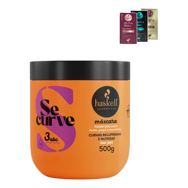 Máscara Haskell Poder Dos Óleos Se Curve 500gr