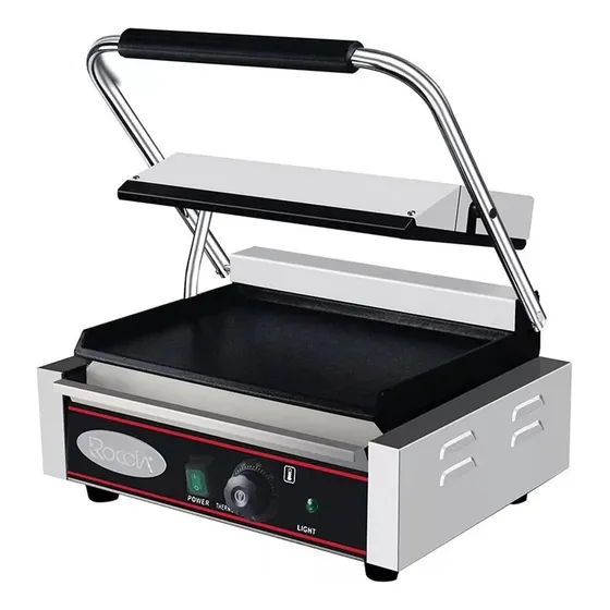 Plancha Eléctrica 110v Doble Industrial Roccia I016