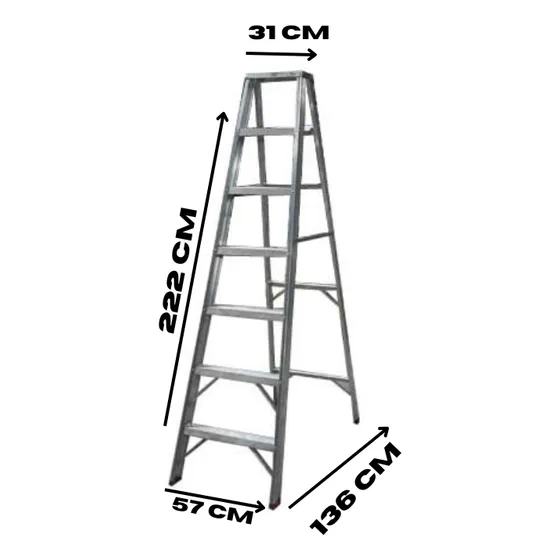 Escalera Tijera Aluminio 7 Tramos Estándar Aladino