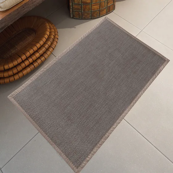 Tapete Capacho Sisal Sintético 45x75cm Lavável Porta Entrada