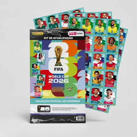 Kit Atualização Update 120 Figurinha Copa Do Mundo 26 Panini Word Cup 2026