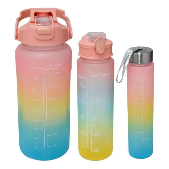 Vaso Termo Coolers Motivacional 2 Litros + 1 Litro + 500 Ml