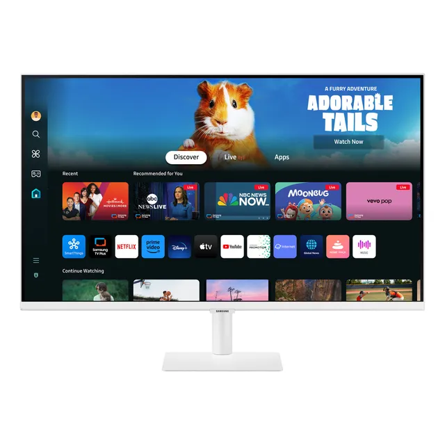 Monitor Samsung Smart Monitor 27" M50D M5 FHD 60Hz Monitor Smart Plano LS27DM501ELXZS 27 " Color White