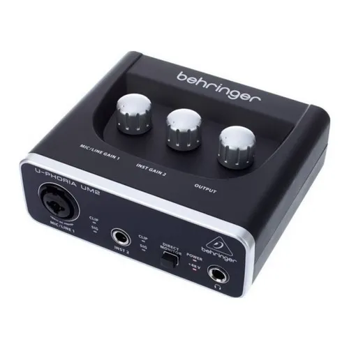 Interface De Áudio Behringer U-phoria Um2 Cor Preto 110V/220V