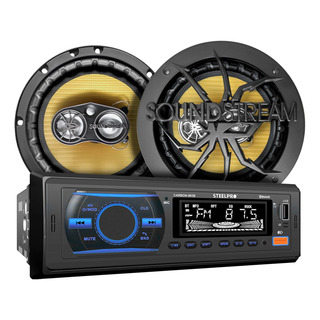 Kit Autoestereo Steelpro Bluetooth + Bocinas 6.5 Soundstream Kit Autoestereo Steelpro Bluetooth + Bocinas 6.5 Soundstream