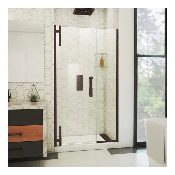 Ducha Pivote Marco Bronce Aceitado 42-43  Puerta