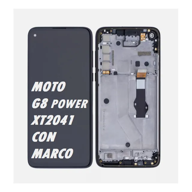 Modulo Para Motorola Moto G8 Power Xt2041 Con Marco