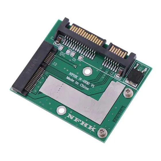 Adaptador Msata M2 M.2 A Sata 2.5 Placa Pcei Pc Memoria Ssd