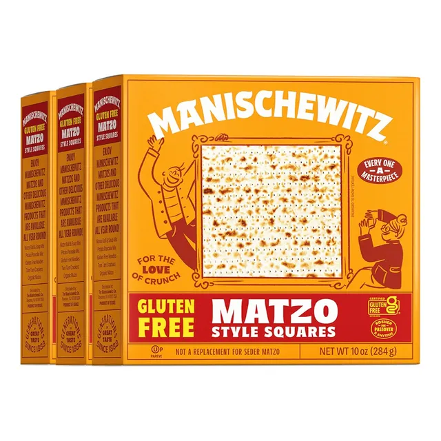 Matzo Kosher Sin Gluten Para Pascua De 10 Oz Manischewitz