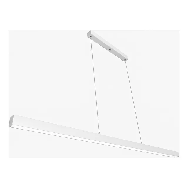 Lustre Sala Pendente Linear Retangular Led 50w 120cm Bivolt Lustre Sala Pendente Linear Retangular Led 50w 120cm Bivolt