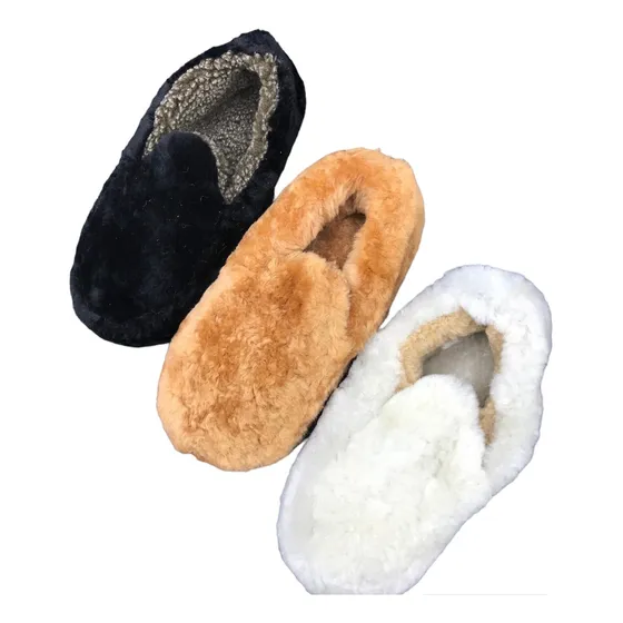 Pantuflas Corderito Natural Adultos N°34-46