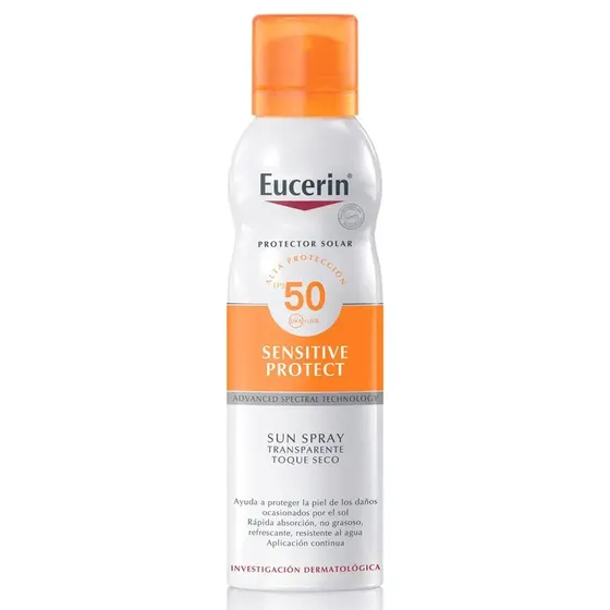 Protector Solar Toque Seco Fps50 Transparente Eucerin 200ml