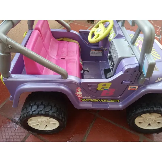 Jeep Barbie Wrangler Fisher-price Power Wheels Usado