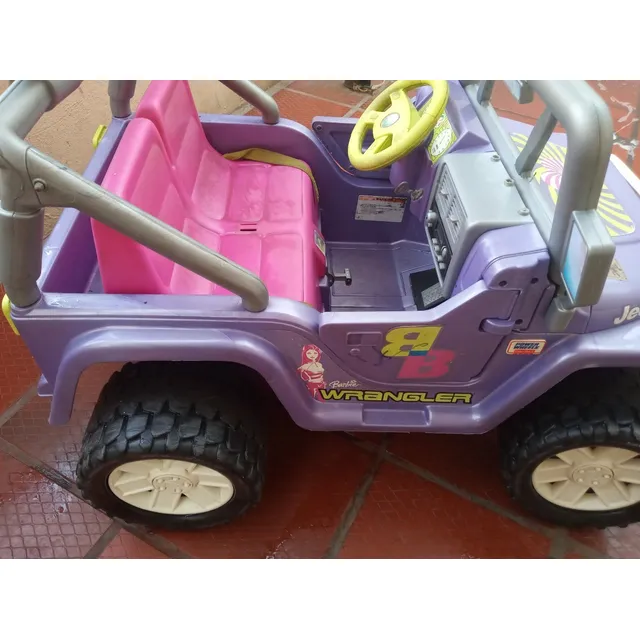 Jeep Barbie Wrangler Fisher-price Power Wheels Usado