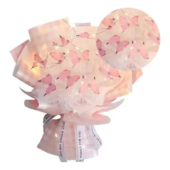 . Ramo Mariposas Ensamblado Con Regalo Barato Led