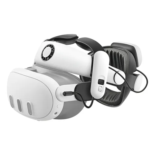 Bobovr S3 Pro Strap Bateria 10000mAh Meta Quest 3/3S Branco