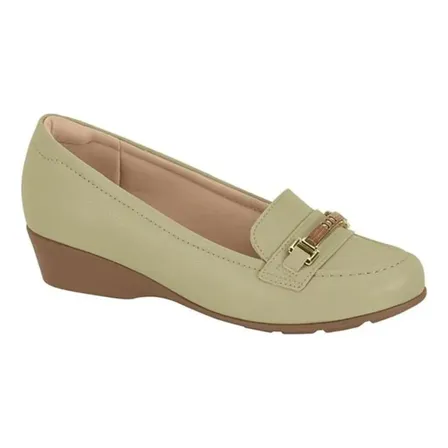 Mocassim Modare Feminino Anabela Conforto Leve Fivela