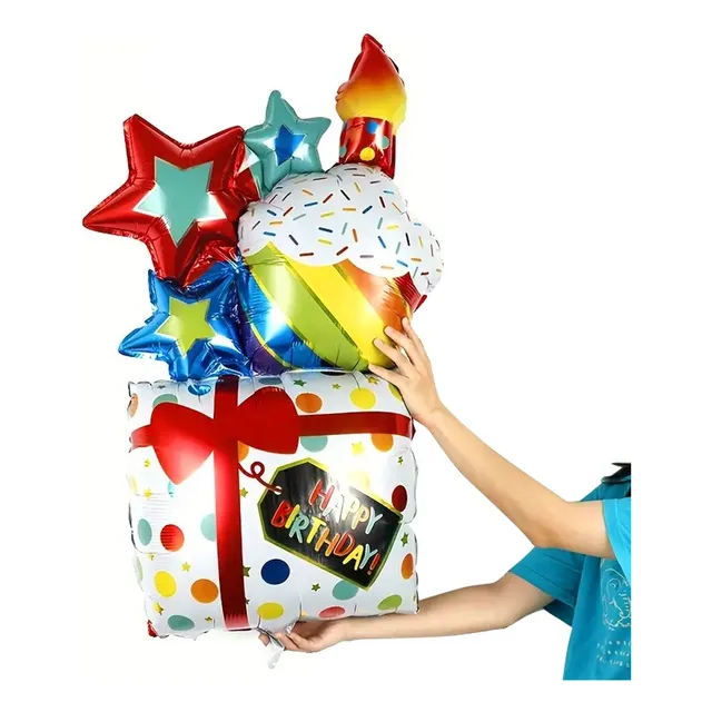 Globo Cumpleaños Regalos Estrella - Inflable
