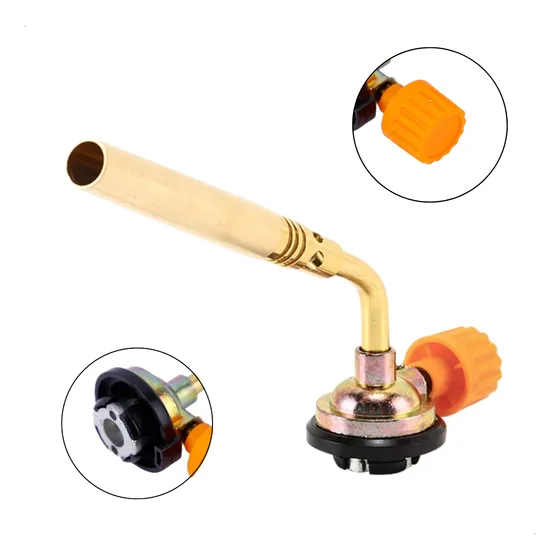 Bico Maçarico Portátil Fino Regulável Para Cartucho 150mm
