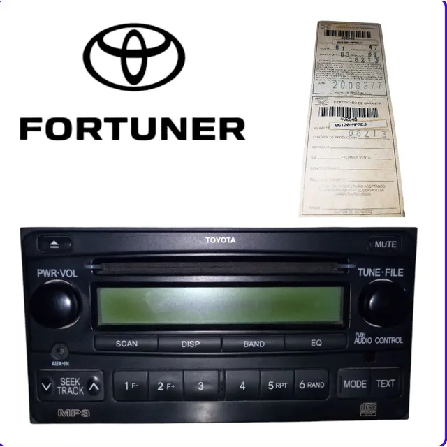 ¡sonido Original Toyota! Radio Reproductor Fortuner - Mp3