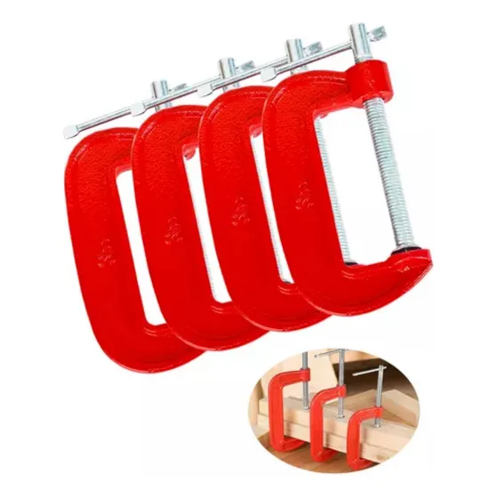 Prensa Carpintero Tipo G Nodular 3 Pulgadas 4pcs