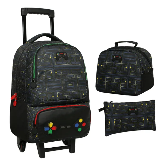 Pack Bakan Escolar Control Game Negro Head