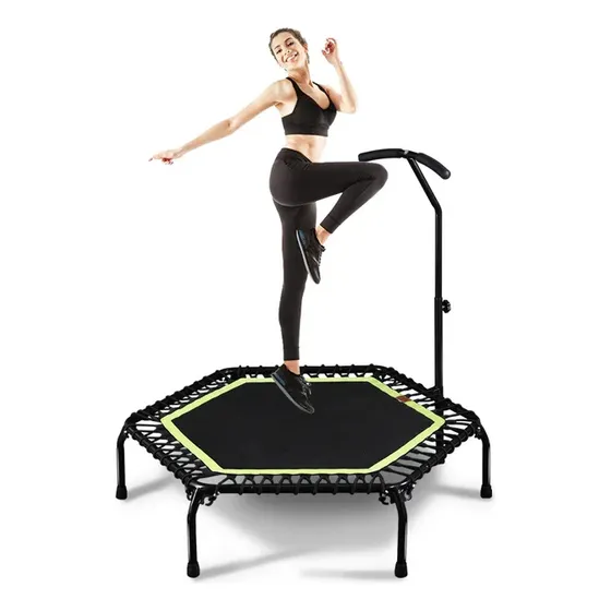 Trampolin Exagonal 55p Plegable Portatil Fitness Alta Calida