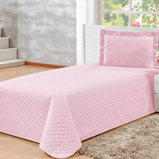 Kit Colcha Cama Box Veneza Solteiro Cobre Leito 2pç Promoção