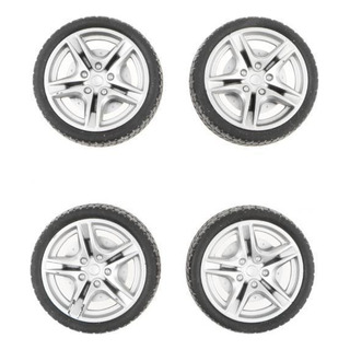6 X 4pcs Mini Llantas Neumático De Goma Negro Accesorios 6 X 4pcs Mini Llantas Neumático De Goma Negro Accesorios