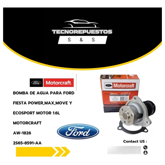 Bomba De Agua Para Ford Fiesta/ecosport
