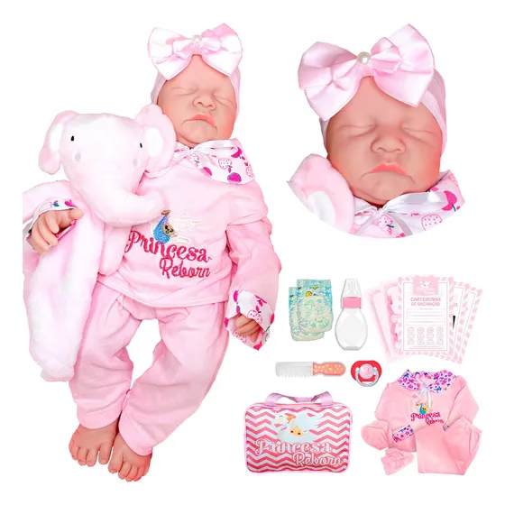 Bebe Reborn Boneca Real 100% Silicone Pode Banho Promoção!!