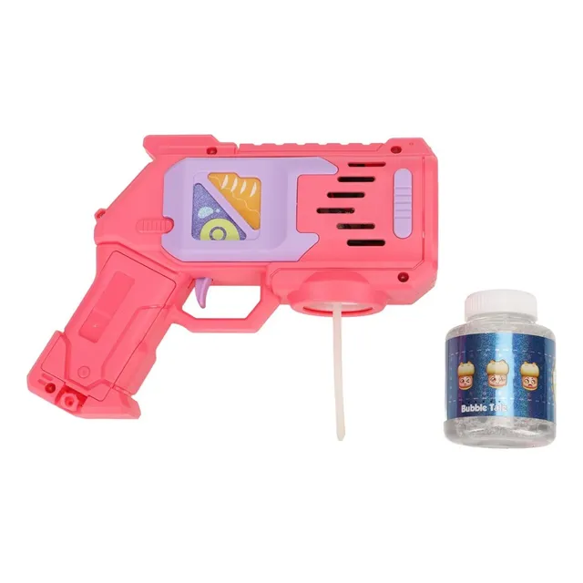 Lanza Burbujas Pistola Con Frascos Líquido Burbujas Niños 