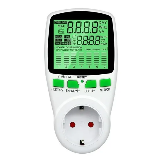 Medidor De Consumo Watts Voltaje / Energía Eléctrica Lcd