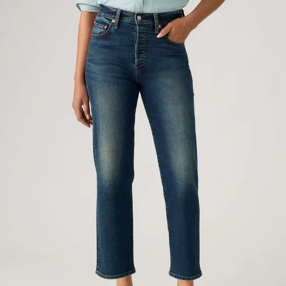 Jeans Mujer Ribcage Straight Ankle Azul Levis 72693-0301