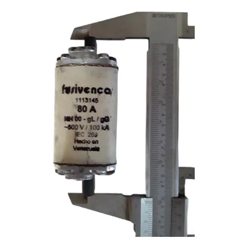 Fusible Nh-00 Gl/gc  De 80a, Marca Fusivenca, Usado