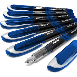 6 Pluma Fuente Punta De Metal Z Fountain Pen Zebra 6 Pluma Fuente Punta De Metal Z Fountain Pen Zebra