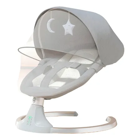 Silla Mecedora Bebe Inalambrica Bebe Safebaby Bluetooth Gris Safe Baby