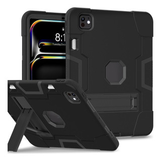 Funda Para iPad Pro 11 2024 (m4) Uso Rudo Base Negro Funda Para iPad Pro 11 2024 (m4) Uso Rudo Base Negro