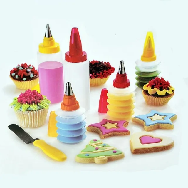 Set Para Repostería 16 Pzs 6 Potes Para Decoración Y Paleta